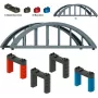 Märklin 72218 kit ponte a traliccio dritto H0 per binario C/K/M, grigio, 360 mm