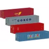 Märklin 76552 H0 set container 20ft, 2 pezzi, plastica, per carri merci modellismo ferroviario