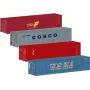 Märklin 76552 H0 set container 20ft, 2 pezzi, plastica, per carri merci modellismo ferroviario
