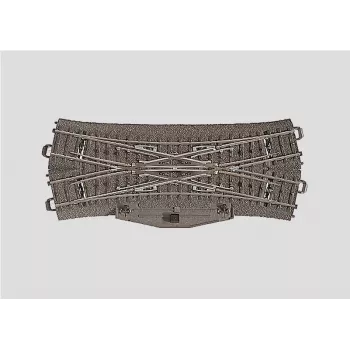 Märklin H0 C-Gleis 24624 scambio doppio incrocio con corpo massicciata integrato, 188,3 mm