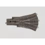 Märklin H0 binario C scambio a tre vie 188,3 mm con massicciata (24630)