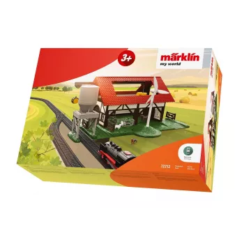 Märklin My World H0 set di partenza fattoria 72212 – treno a batteria con animali e binari