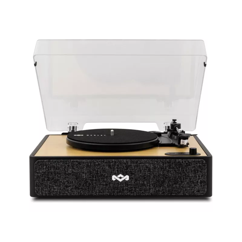 Marley Rise Up Giradischi con altoparlanti stereo integrati, Bluetooth In/Out