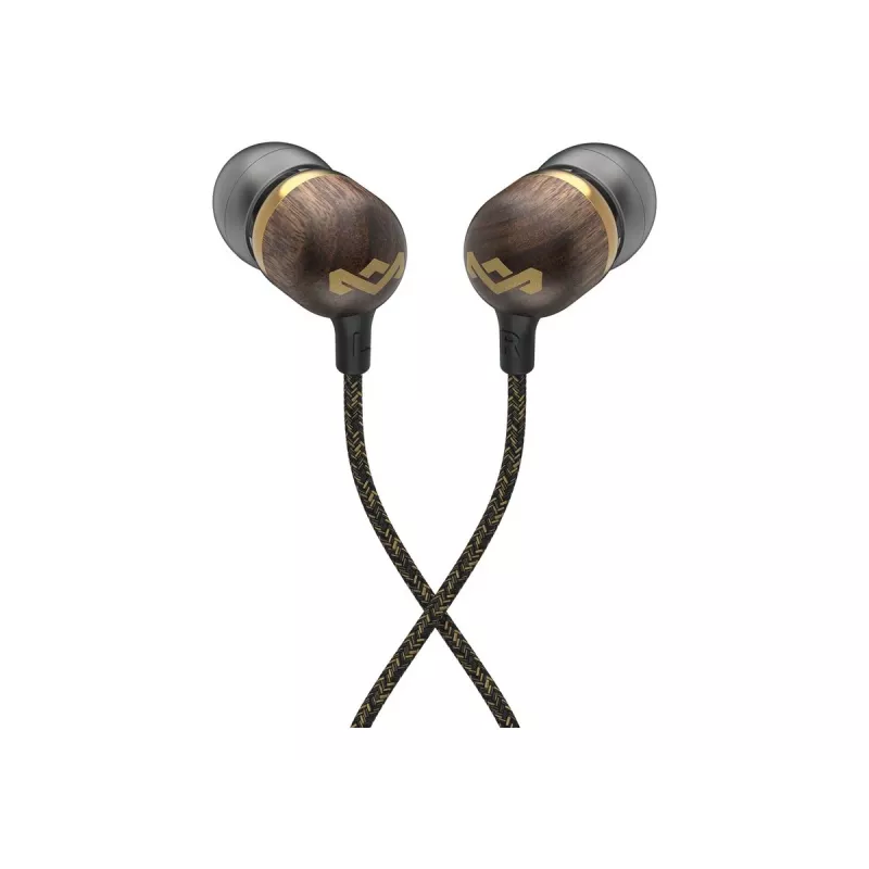 Marley Smile Jamaica Auricolari con filo e microfono, USB Type-C, ottone