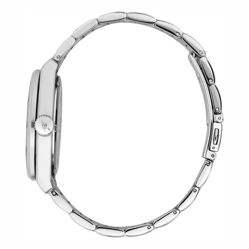 Maserati Epoca orologio uomo al quarzo R8853152002 41mm quadrante blu acciaio argento