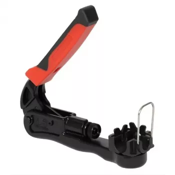 MASTER ZZ-070 Pinza Crimpatrice per Connettori F-, BNC-, RCA, RG-59/RG-6, Punzone Regolabile, Impugnature Ergonomche