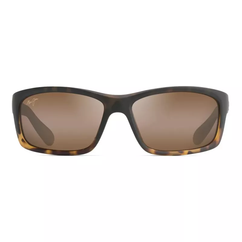 MAUI JIM H766-10MF Occhiali da sole unisex rettangolari nero opaco grigio neutro 58mm