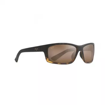 MAUI JIM H766-10MF Occhiali da sole unisex rettangolari nero opaco grigio neutro 58mm