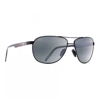 MAUI JIM 728-2M occhiali da sole polarizzati uomo - montatura nero opaco, lenti grigio neutro