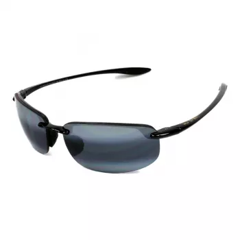 MAUI JIM Occhiali da sole unisex 407-02 Mauna Kea Gloss Black Neutral Grey Polarized 64mm