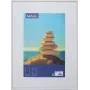 MAUL 1935802 cornice singola 30 x 40 cm, MDF bianco con frontale in policarbonato infrangibile, montaggio a parete