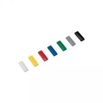 MAUL HEBEL Solid magnete, forza di tenuta 1,0 kg, rettangolare 54 x 19 mm, nero, plastica infrangibile 61650-90
