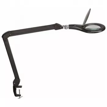 MAUL Lampada d'ingrandimento LED Makro con base a morsetto nero