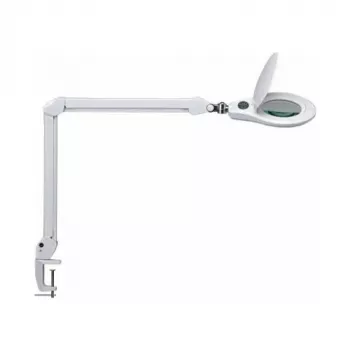 MAUL Lampada LED con lente d'ingrandimento Source dimmerabile bianca