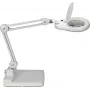 MAUL Lampada d'ingrandimento LED Viso con base bianca