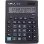 MAUL MXL 12 calcolatrice da tavolo con display LCD a 12 cifre, calcolo fiscale, Dual-Power, nero 7267090