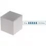 MAUL magnete cubico in neodimio, 20 x 20 x 20 mm, nichelato, forza di tenuta 25 kg, 1 pezzo 6169496