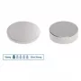 MAUL magnete al neodimio a disco 10 x 1 mm, nichelato, forza di tenuta 0,5 kg (1 pz.) 6166196