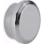 MAUL magnete rotondo al neodimio con custodia in acciaio inox, 30 mm di diametro, 9 mm di spessore, argento, 1 pezzo 6171096