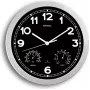 MAULdrive orologio da parete 30 cm, al quarzo, cassa nera, quadrante argento, a batteria 9059095