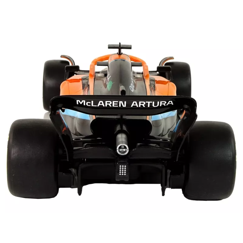 McLaren F1 auto da corsa radiocomandata RC Rastar arancione 1:12