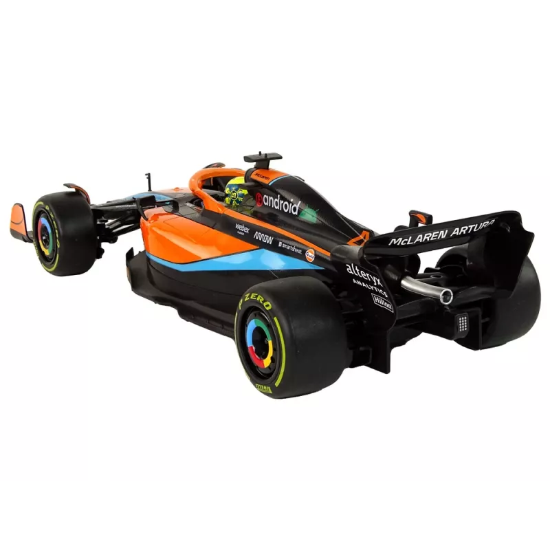 McLaren F1 auto da corsa radiocomandata RC Rastar arancione 1:12