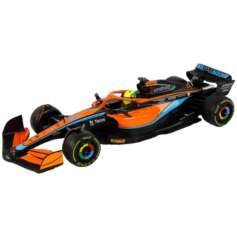 McLaren F1 auto da corsa radiocomandata RC Rastar arancione 1:12