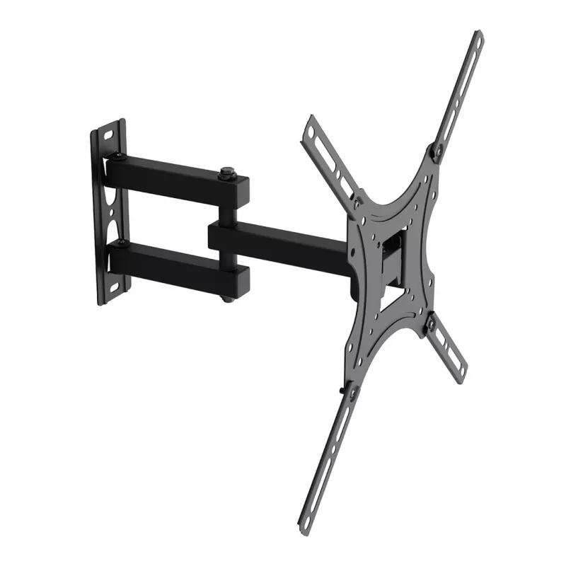 MCN Maclean MC-190 supporto TV da parete completamente orientabile per schermi 32-55 inch, VESA fino a 400x400, 25 kg, nero
