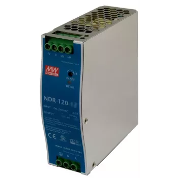 MEAN WELL Alimentatore switching per guida DIN NDR-120-48 48V/120W/2.5A