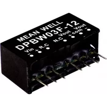 MEAN WELL DPBW03G-15 Convertitore DC-DC, 3W, 15V 200mA, ingresso 9-18V, DIP24, isolato