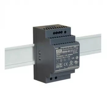 Alimentatore switching DIN Mean Well HDR-60-12 12V 60W 5A