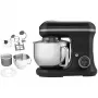 MEDION LIFE MD18420g robot da cucina digitale motore 500W, riscaldamento 1000W, ciotola 2,2L, 10 velocità + turbo, display LCD, acciaio inox, nero