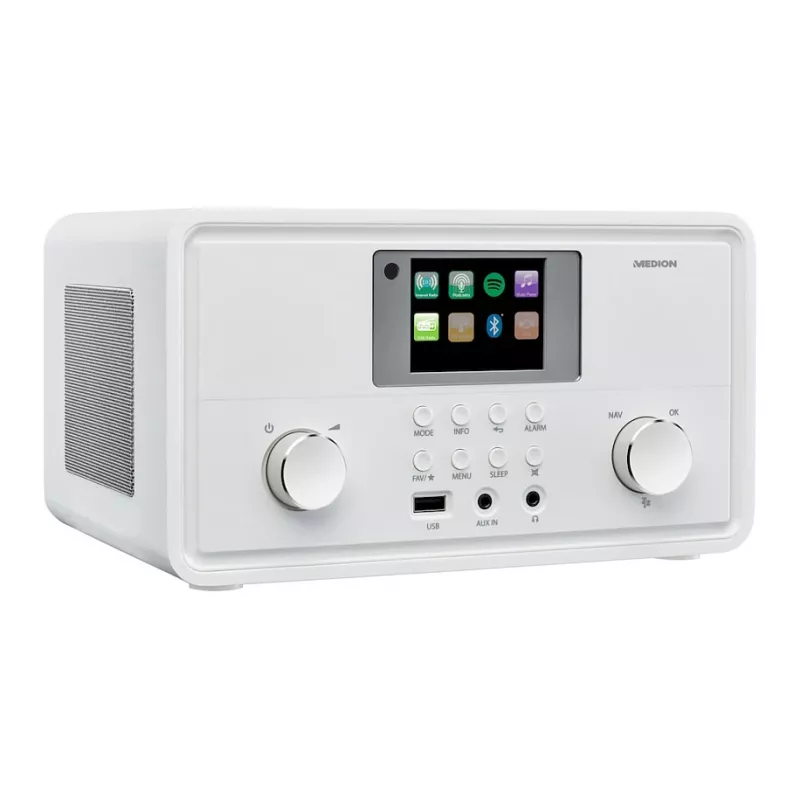MEDION MD 88069 Radio internet con DAB+, FM, Bluetooth e WLAN, bianco