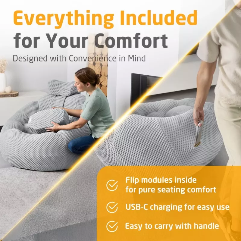 Medisana RS100 Bubble Sofa con massaggio, grigio