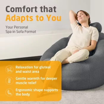 Medisana RS150 Bubble Sofa con massaggio grigio scuro