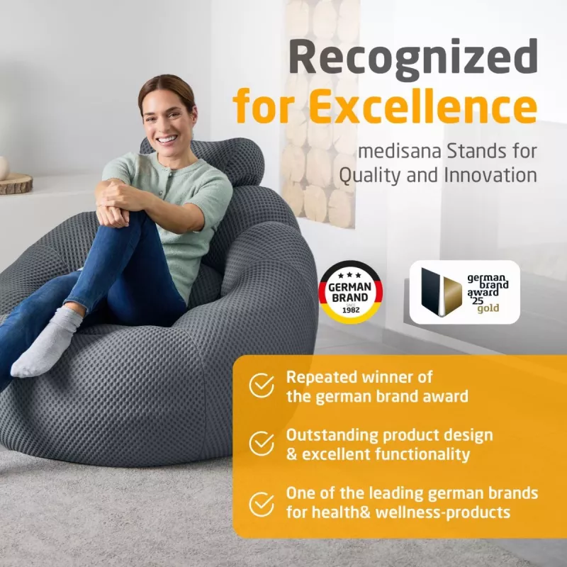Medisana RS150 Bubble Sofa con massaggio grigio scuro