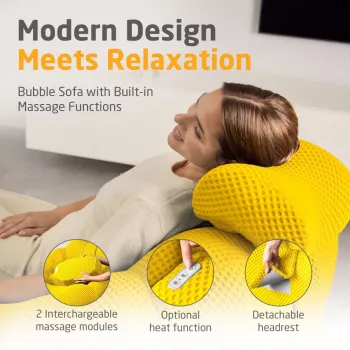 Medisana RS200 Bubble Sofa con massaggio giallo