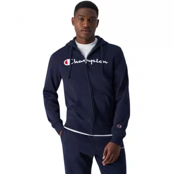 Champion Felpa con cappuccio full zip uomo blu navy 220255 BS501 L