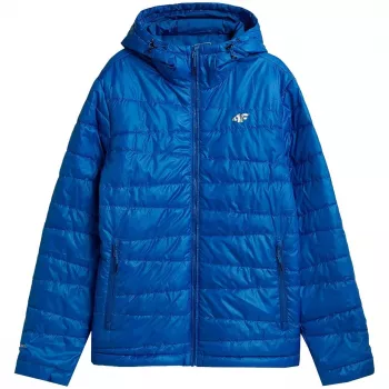 Giacca leggera con cappuccio uomo blu cobalto H4Z21 KUMP005 36S