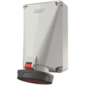 MENNEKES 143 presa a parete CEE 125A 5 poli 400V 6h IP67 rossa