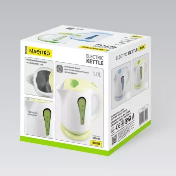 MEO bollitore 1L 1000W MR-028-GREEN MAESTRO