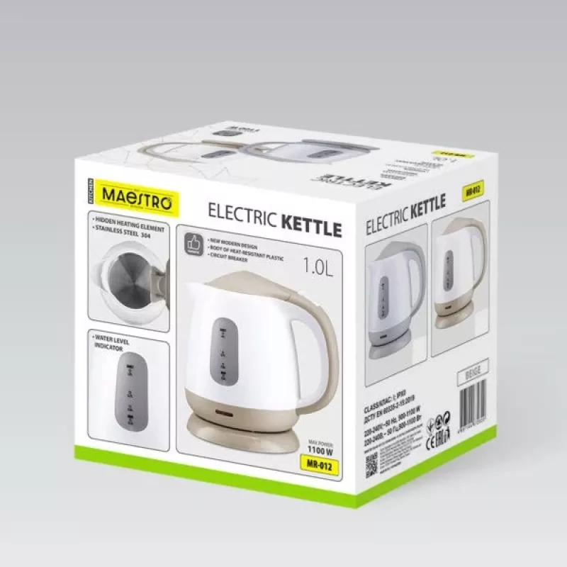 MEO MR-012-GREY MAESTRO bollitore 1L 1100W grigio