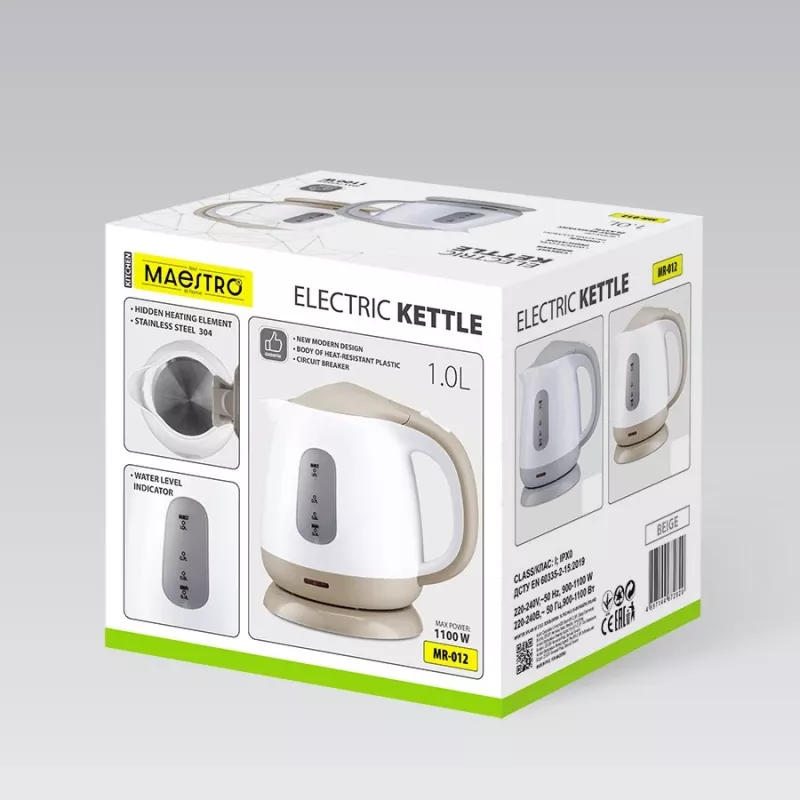 MEO MR-012-GREY MAESTRO bollitore 1L 1100W grigio