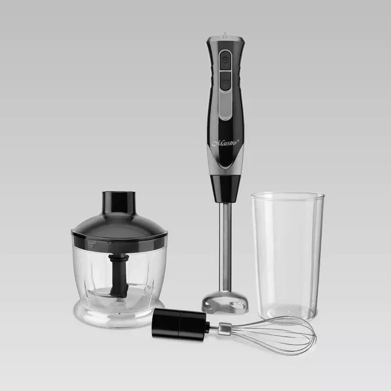 MEO MR-566 MAESTRO Set frullatore a immersione 500W con tritatutto, frusta e misurino