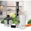 MEO MR-566 MAESTRO Set frullatore a immersione 500W con tritatutto, frusta e misurino
