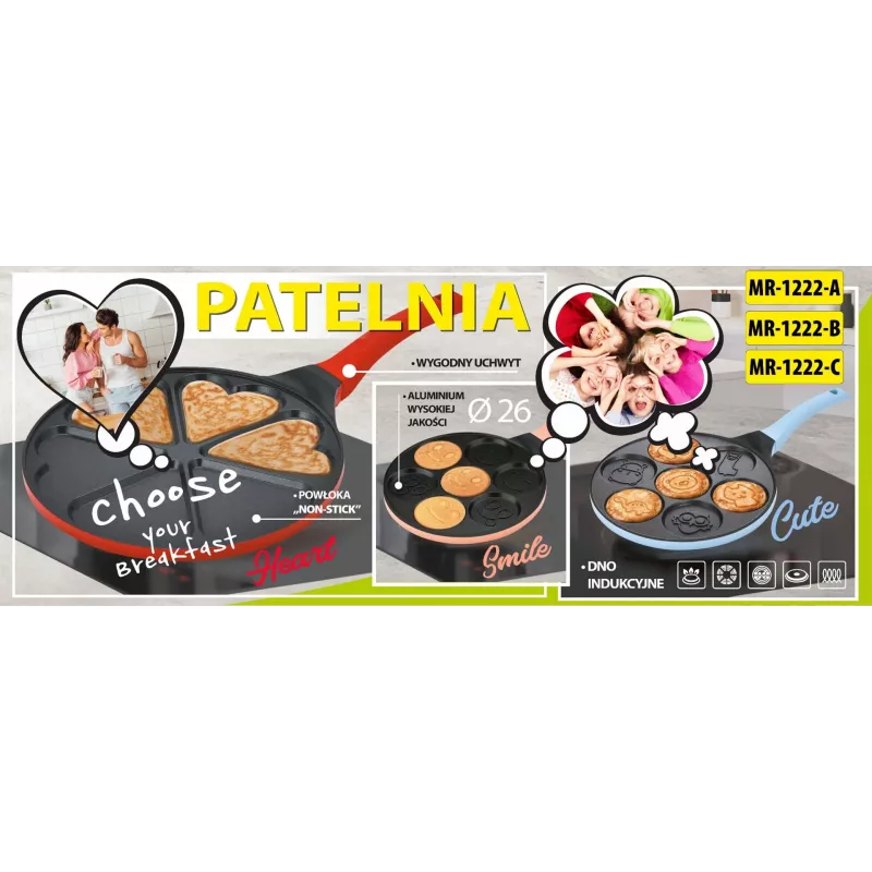 Maestro Smile padella per crêpe 26 cm, MR-1222-B