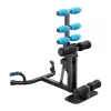 MERACH MR-2417B1 Macchina multifunzione per squat - sissy squat, sit-up, push-up, estensione gambe, pieghevole, nero/rosso