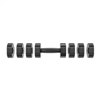 MERACH MR-2444 Manubri regolabili (set da 2) - 2,5-24 kg, 15 impostazioni, ghiera rotante, nero/rosso