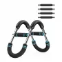MERACH MR-2500B1 Smart Chest Trainer con resistenza idraulica, Bluetooth 5.0, connettività app, nero/grigio