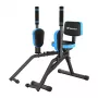 MERACH MR-2519BL1 macchina per abduzione dell'anca con resistenza idraulica, design pieghevole, 12 livelli, nero